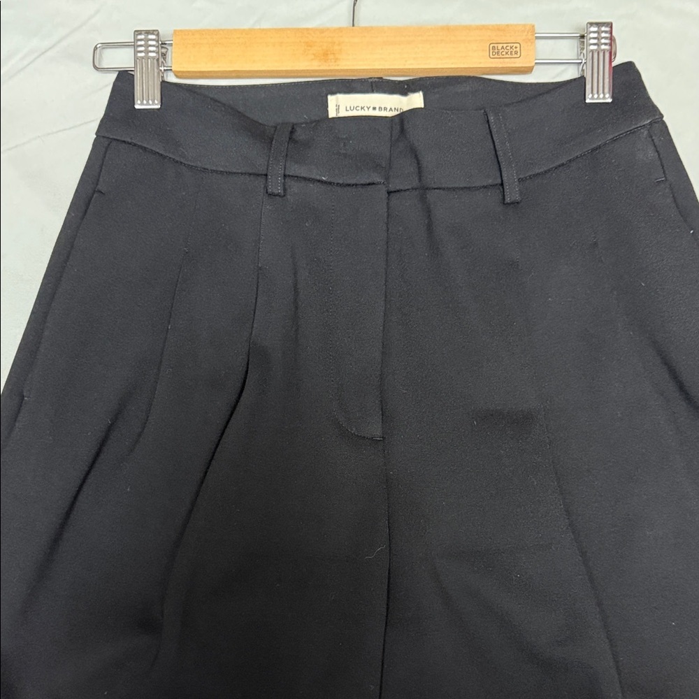 Lucky Brand Black Wide Leg Cropped Women's Pants - size 4 - 29” - Picture 4 of 5